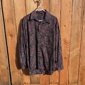 Ottimo Paisley/ Stripped Long Sleeve Shirt